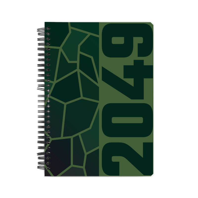 2049 Year Notebook (Olive Green, A5 Size, 100 Pages, Ruled)