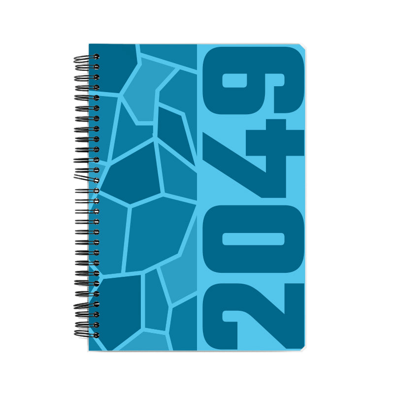 2049 Year Notebook (Sky Blue, A5 Size, 100 Pages, Ruled)