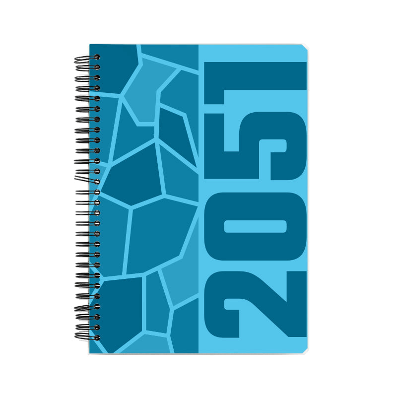 2051 Year Notebook (Sky Blue, A5 Size, 100 Pages, Ruled)