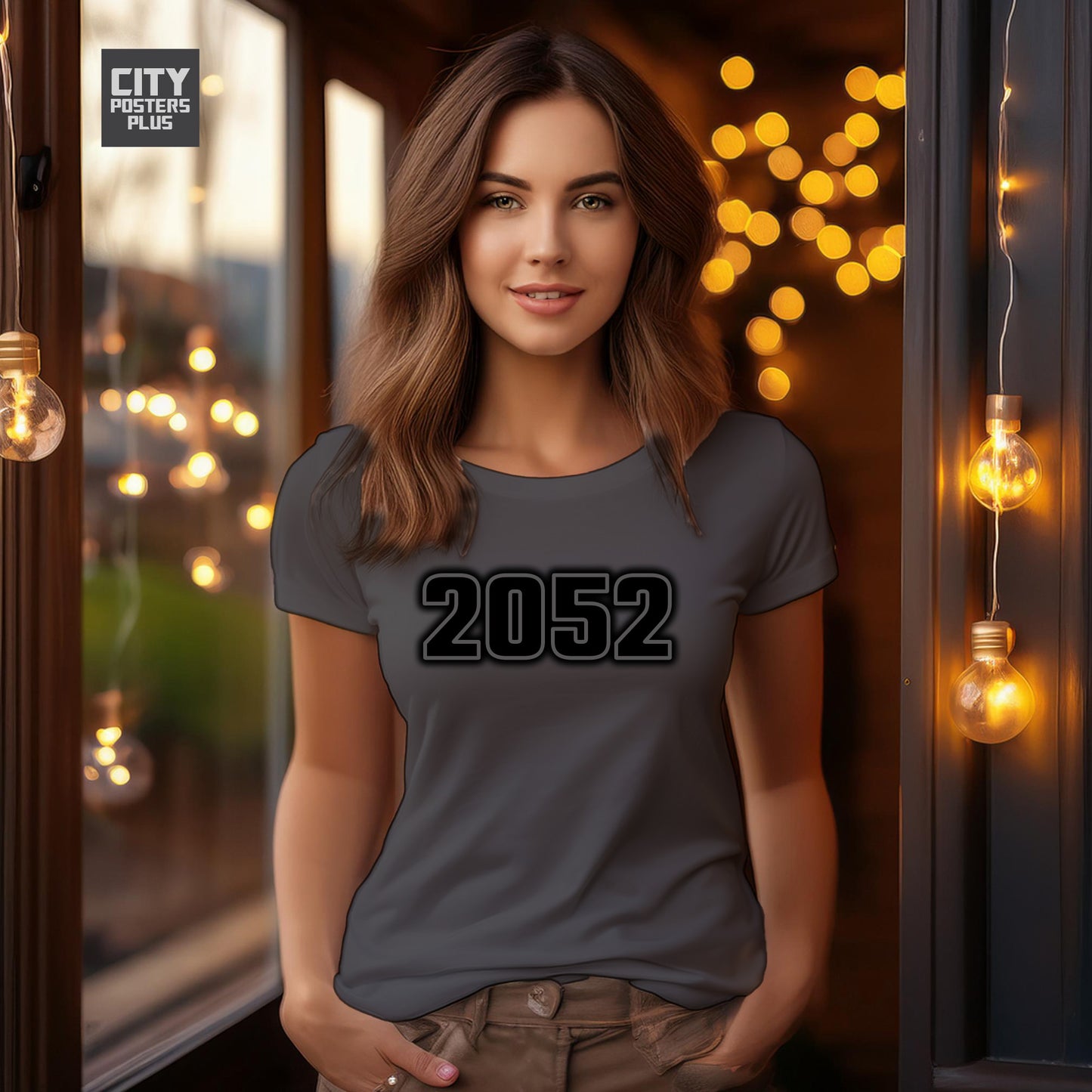 2052 Vintage Birth Year Women T-Shirt | City Posters Plus