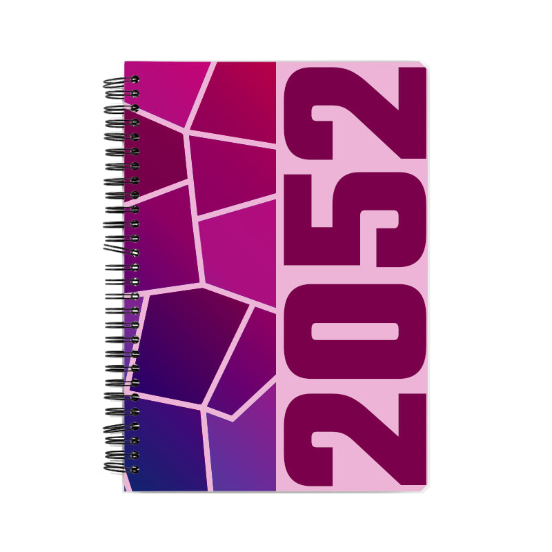 2052 Year Notebook (Light Pink, A5 Size, 100 Pages, Ruled)