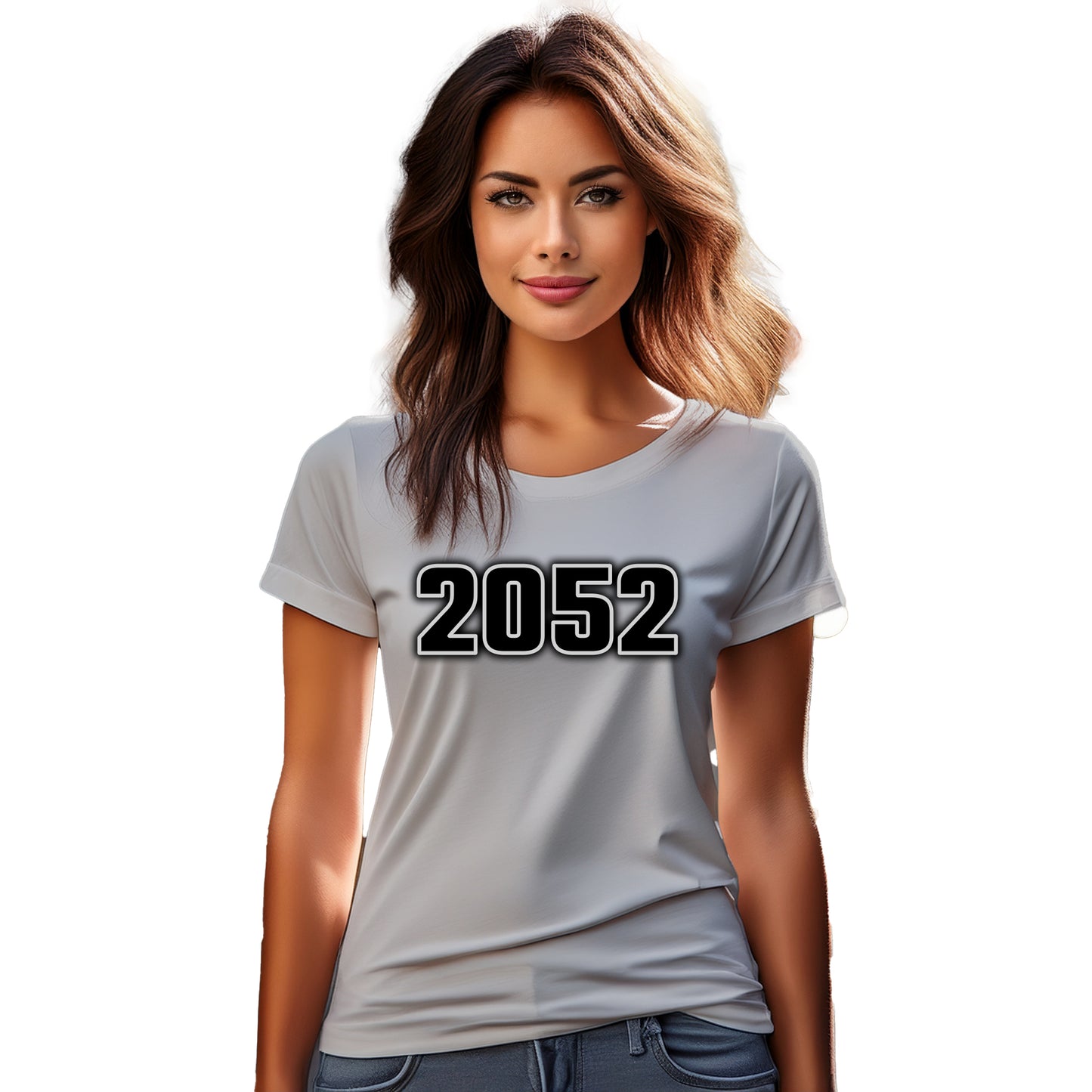 2052 Year Women T-Shirt (Melange Grey)