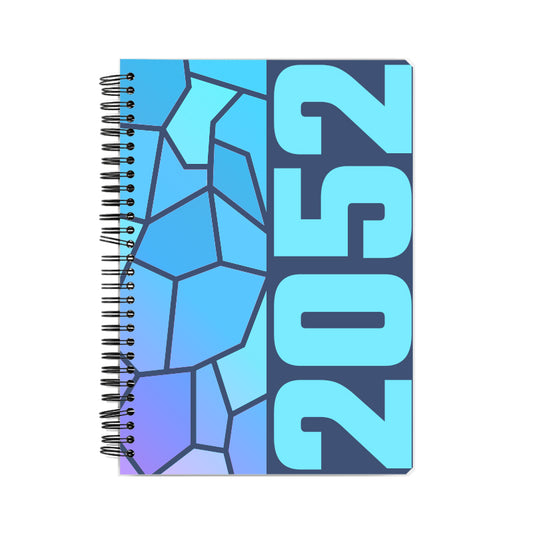 2052 Year Notebook (Navy Blue, A5 Size, 100 Pages, Ruled)