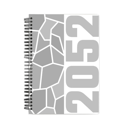 2052 Year Notebook (White, A5 Size, 100 Pages, Ruled)