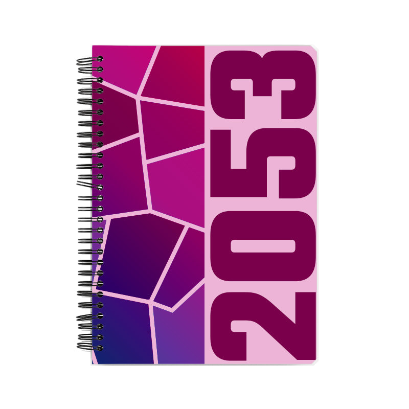 2053 Year Notebook (Light Pink, A5 Size, 100 Pages, Ruled)