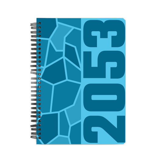 2053 Year Notebook (Sky Blue, A5 Size, 100 Pages, Ruled)