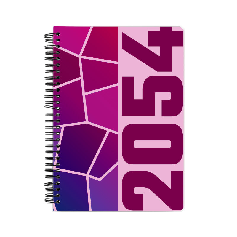 2054 Year Notebook (Light Pink, A5 Size, 100 Pages, Ruled)