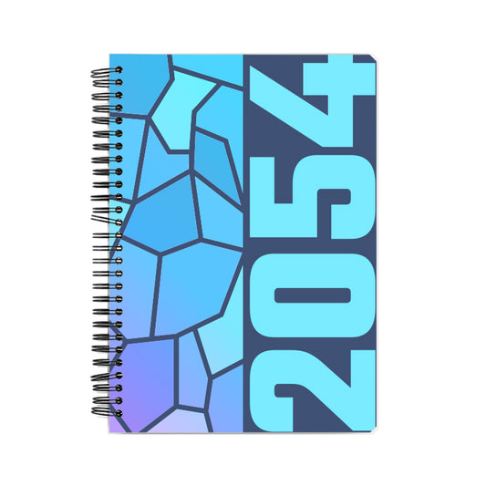 2054 Year Notebook (Navy Blue, A5 Size, 100 Pages, Ruled)