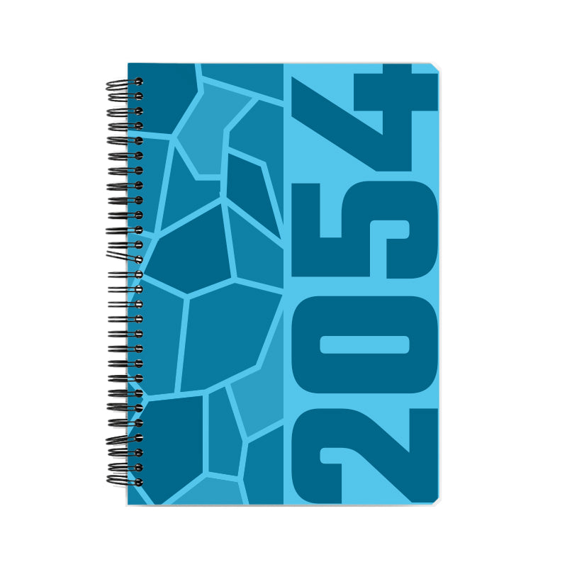 2054 Year Notebook (Sky Blue, A5 Size, 100 Pages, Ruled)