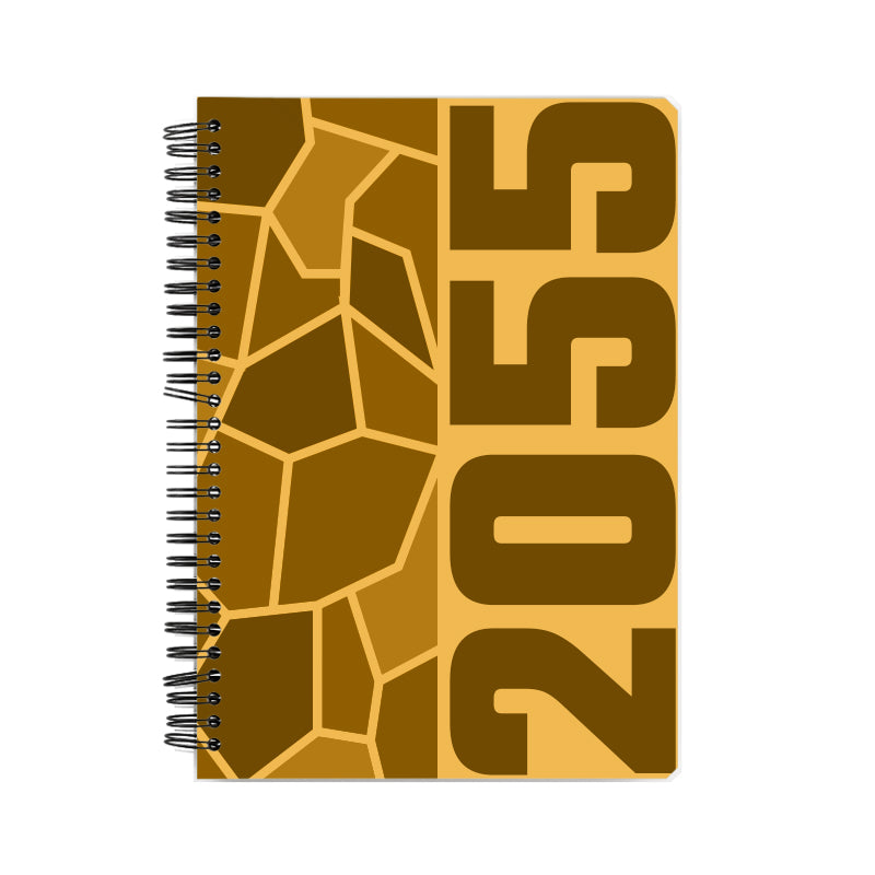 2055 Year Notebook (Golden Yellow, A5 Size, 100 Pages, Ruled)