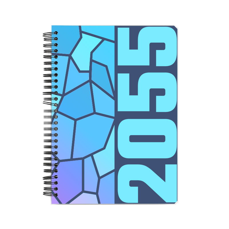 2055 Year Notebook (Navy Blue, A5 Size, 100 Pages, Ruled)