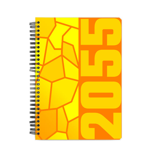 2055 Year Notebook (Orange, A5 Size, 100 Pages, Ruled)