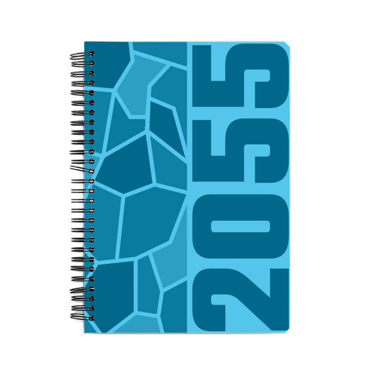 2055 Year Notebook (Sky Blue, A5 Size, 100 Pages, Ruled)