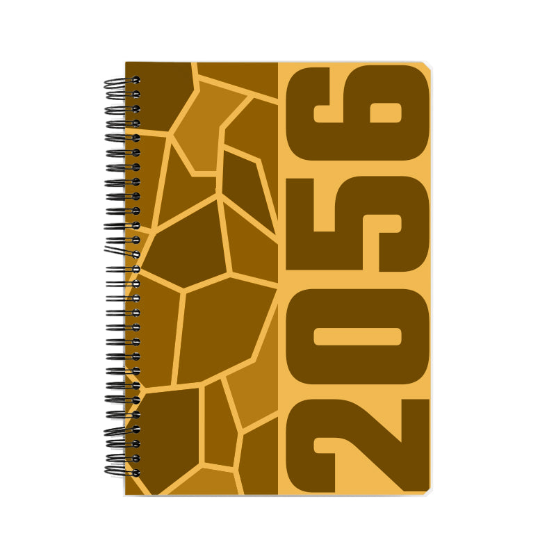 2056 Year Notebook (Golden Yellow, A5 Size, 100 Pages, Ruled)