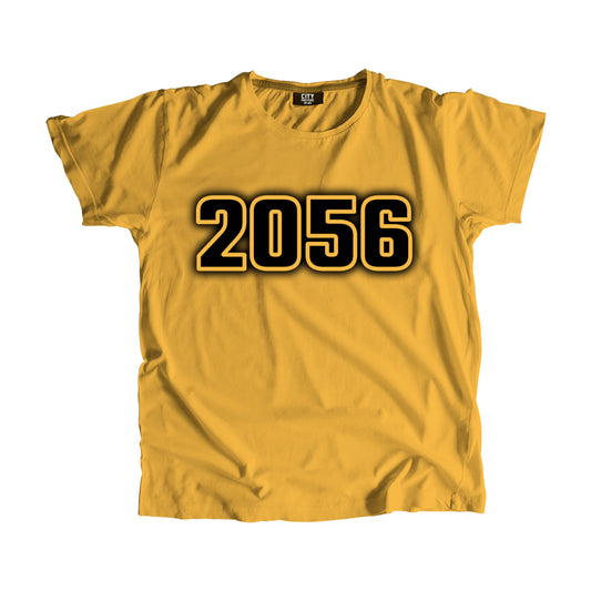 2056 Vintage Heritage Year Men Unisex T-Shirt (Golden Yellow)