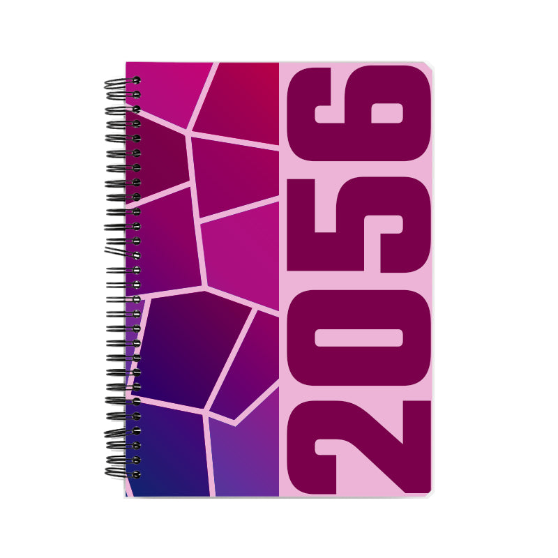 2056 Year Notebook (Light Pink, A5 Size, 100 Pages, Ruled)