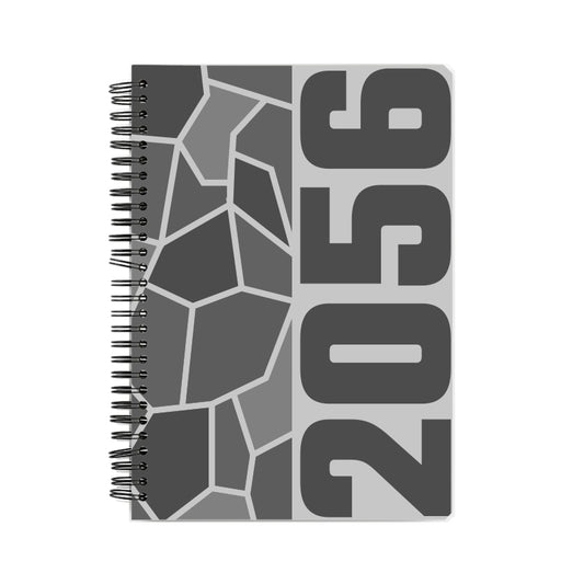 2056 Year Notebook (Melange Grey, A5 Size, 100 Pages, Ruled)