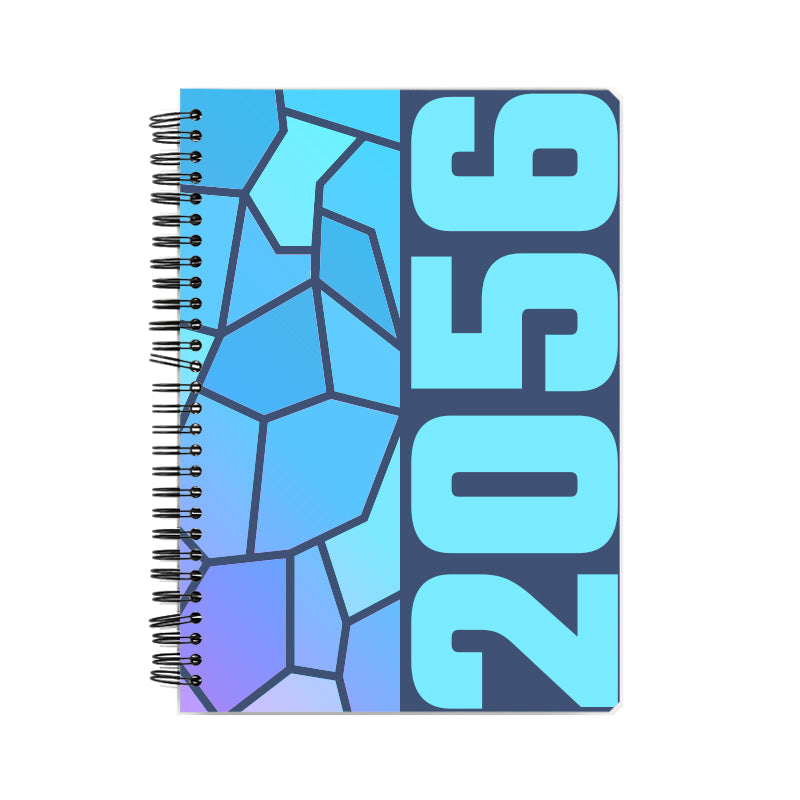 2056 Year Notebook (Navy Blue, A5 Size, 100 Pages, Ruled)