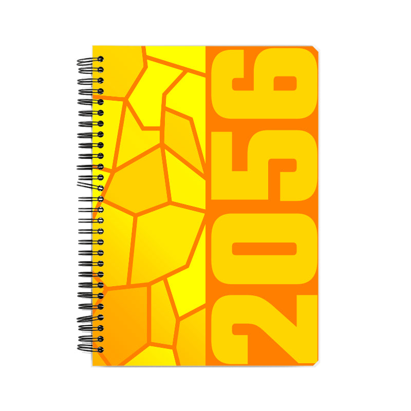 2056 Year Notebook (Orange, A5 Size, 100 Pages, Ruled)