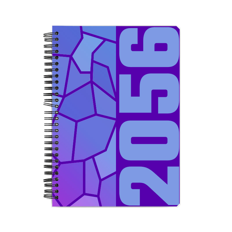 2056 Year Notebook (Purple, A5 Size, 100 Pages, Ruled)