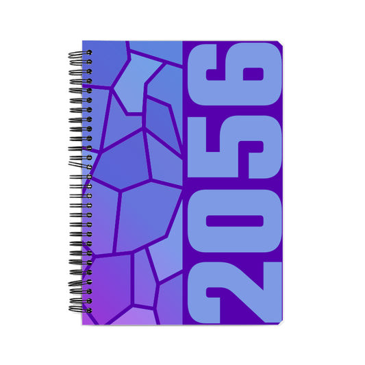 2056 Year Notebook (Purple, A5 Size, 100 Pages, Ruled)