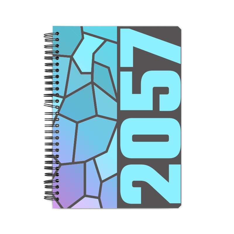 2057 Year Notebook (Charcoal Grey, A5 Size, 100 Pages, Ruled)