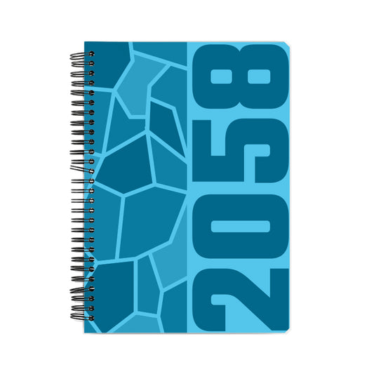 2058 Year Notebook (Sky Blue, A5 Size, 100 Pages, Ruled)