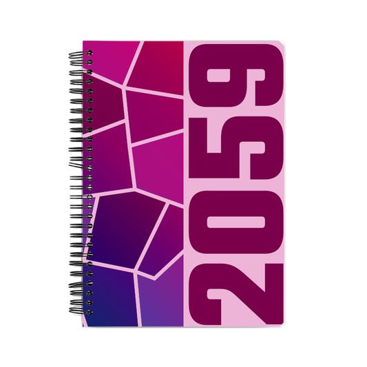 2059 Year Notebook (Light Pink, A5 Size, 100 Pages, Ruled)