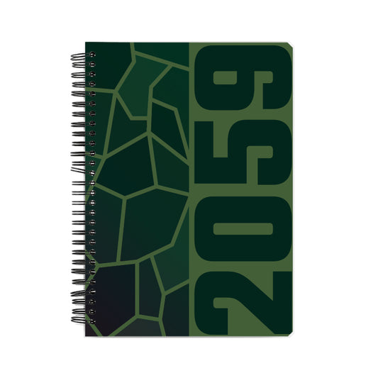 2059 Year Notebook (Olive Green, A5 Size, 100 Pages, Ruled)