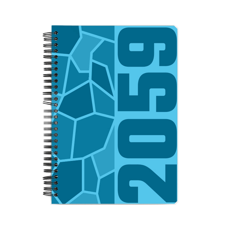 2059 Year Notebook (Sky Blue, A5 Size, 100 Pages, Ruled)