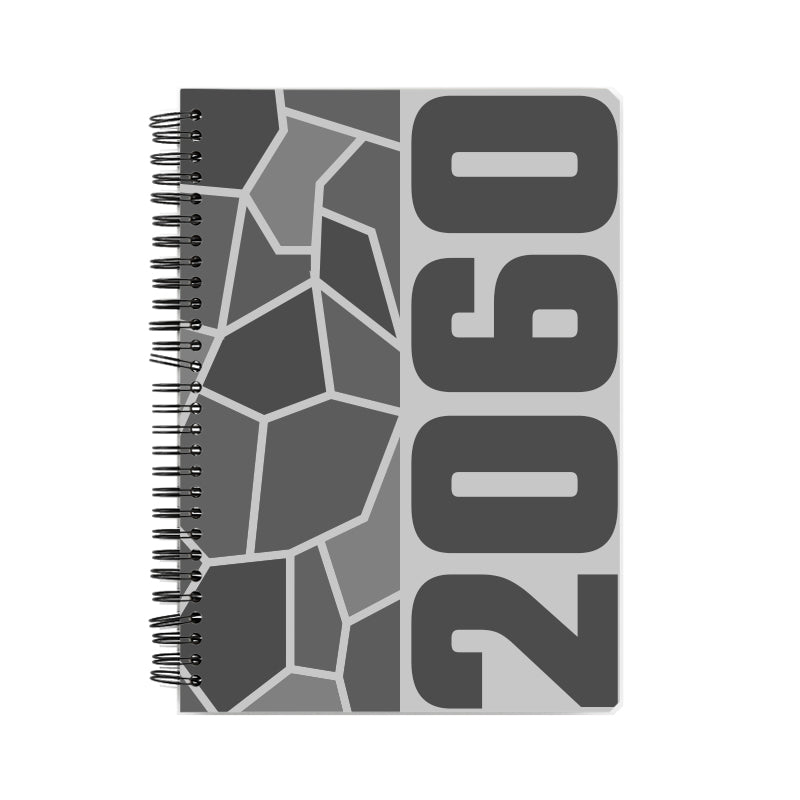 2060 Year Notebook (Melange Grey, A5 Size, 100 Pages, Ruled)