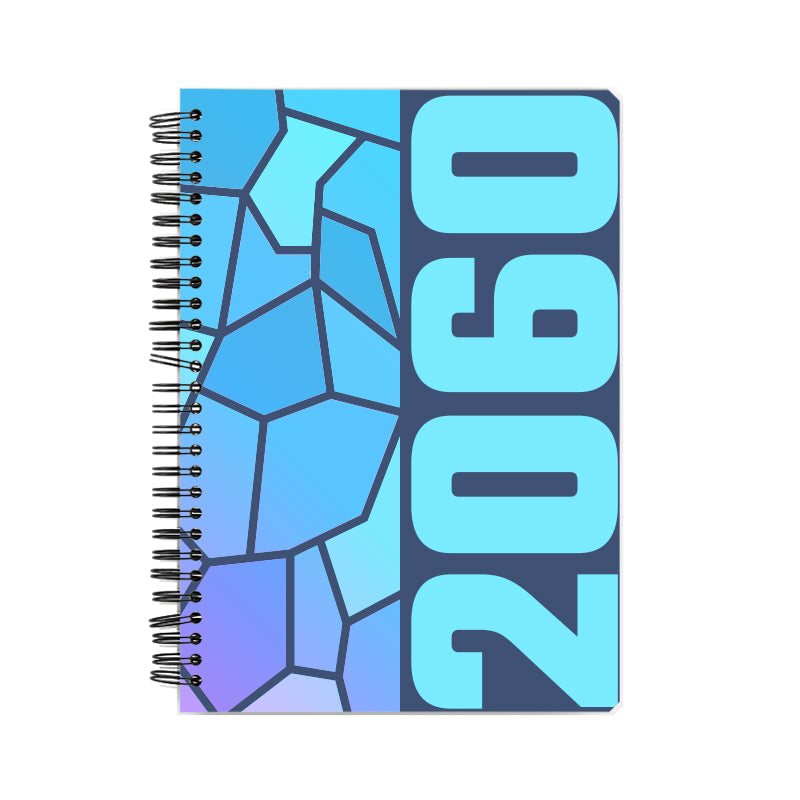 2060 Year Notebook (Navy Blue, A5 Size, 100 Pages, Ruled)