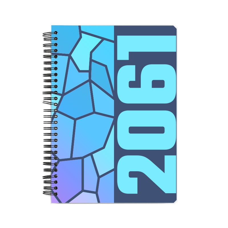 2061 Year Notebook (Navy Blue, A5 Size, 100 Pages, Ruled)