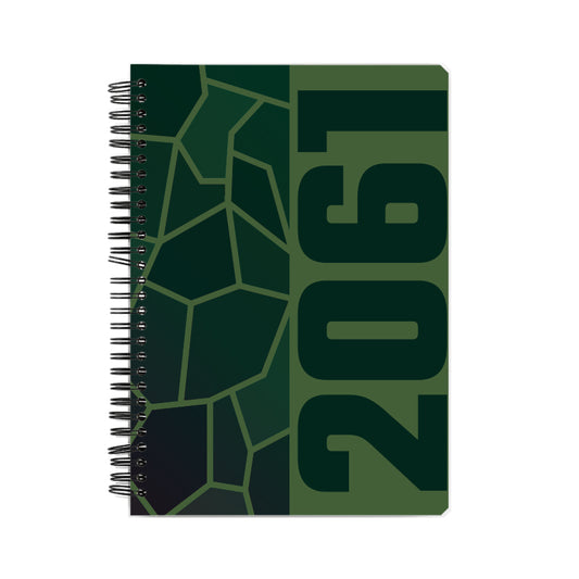 2061 Year Notebook (Olive Green, A5 Size, 100 Pages, Ruled)