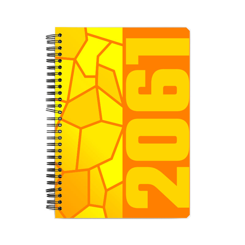 2061 Year Notebook (Orange, A5 Size, 100 Pages, Ruled)