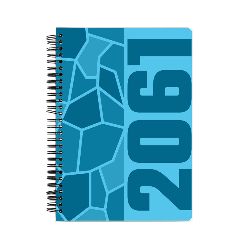 2061 Year Notebook (Sky Blue, A5 Size, 100 Pages, Ruled)