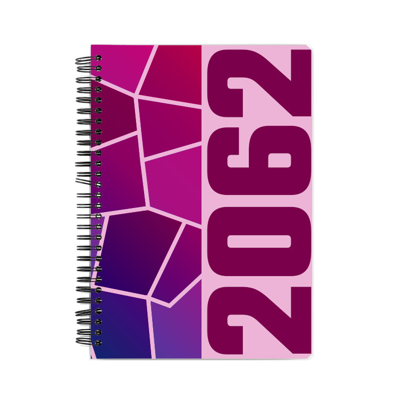 2062 Year Notebook (Light Pink, A5 Size, 100 Pages, Ruled)