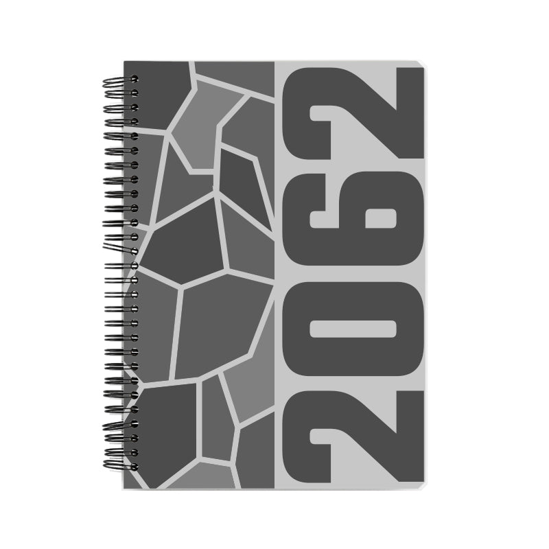 2062 Year Notebook (Melange Grey, A5 Size, 100 Pages, Ruled)