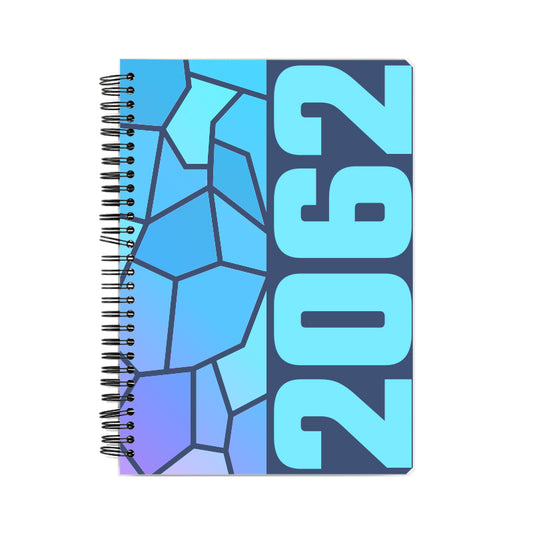 2062 Year Notebook (Navy Blue, A5 Size, 100 Pages, Ruled)