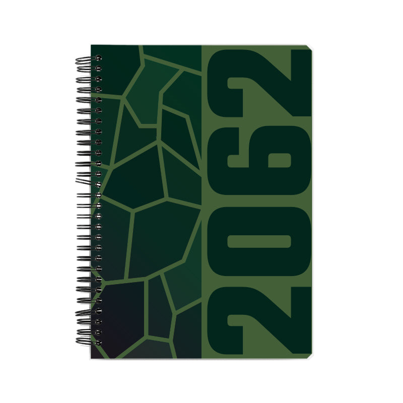 2062 Year Notebook (Olive Green, A5 Size, 100 Pages, Ruled)