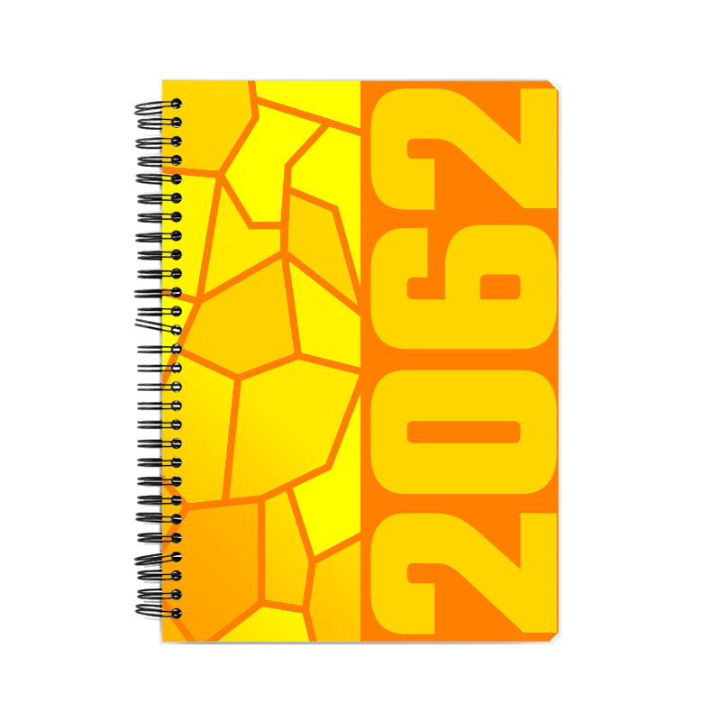 2062 Year Notebook (Orange, A5 Size, 100 Pages, Ruled)