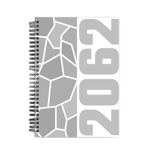 2062 Year Notebook (White, A5 Size, 100 Pages, Ruled)