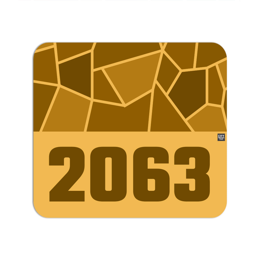 2063 Year Mousepad (Golden Yellow)