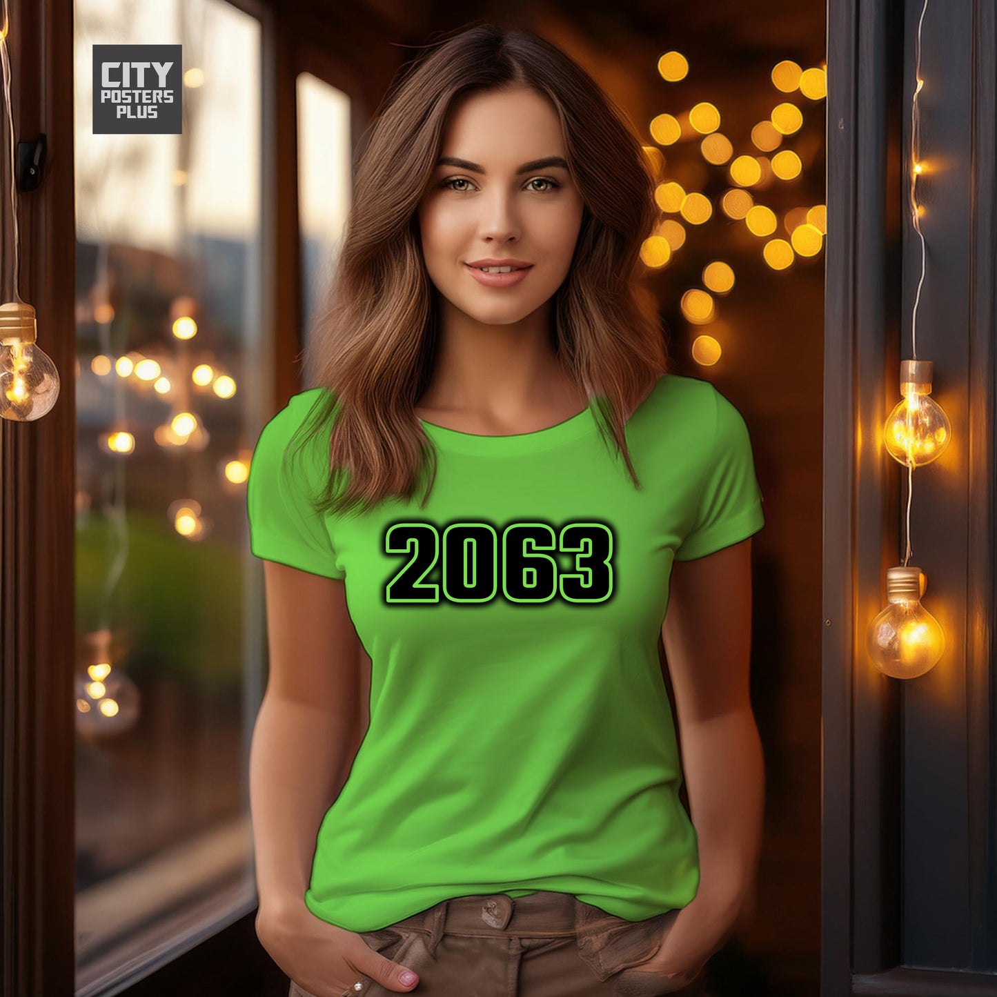 2063 Year Women T-Shirt (Liril Green)