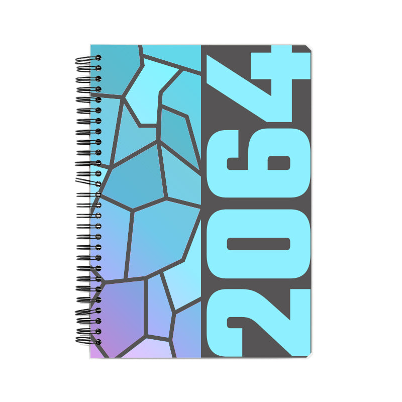 2064 Year Notebook (Charcoal Grey, A5 Size, 100 Pages, Ruled)