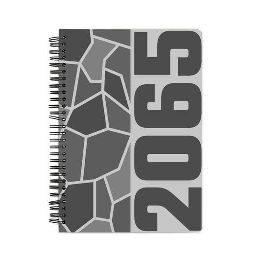 2065 Year Notebook (Melange Grey, A5 Size, 100 Pages, Ruled)