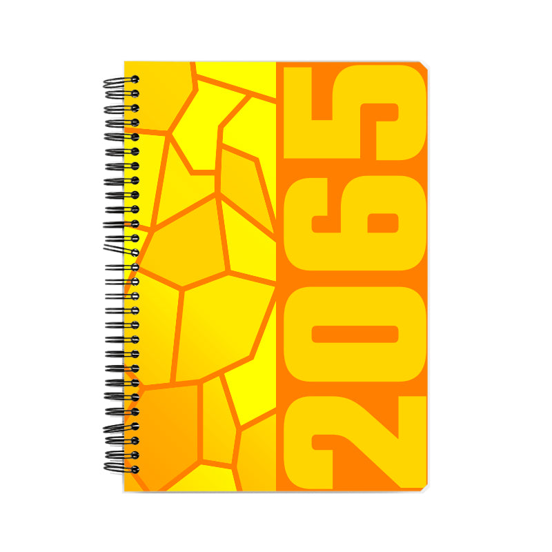 2065 Year Notebook (Orange, A5 Size, 100 Pages, Ruled)