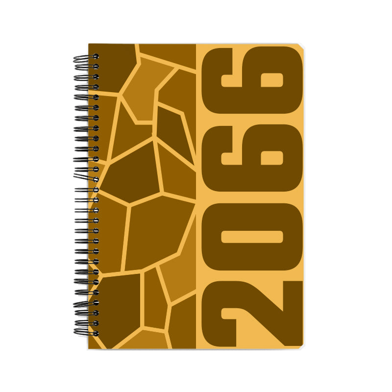 2066 Year Notebook (Golden Yellow, A5 Size, 100 Pages, Ruled)