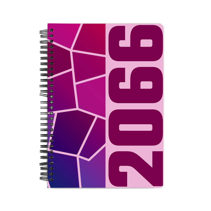 2066 Year Notebook (Light Pink, A5 Size, 100 Pages, Ruled)