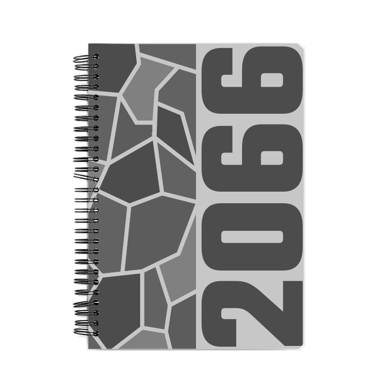 2066 Year Notebook (Melange Grey, A5 Size, 100 Pages, Ruled)